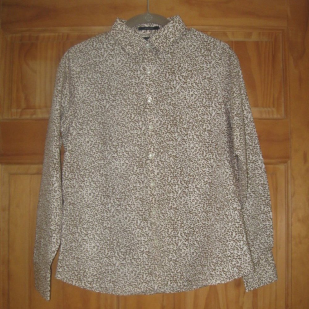 Land's End No Iron Supima Button Down Blouse